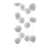 5x Kerstslingers sneeuwbal 180 cm   -