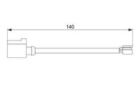 Waarschuwingscontact, remvoering-/blokslijtage BOSCH, u.a. für Porsche, VW