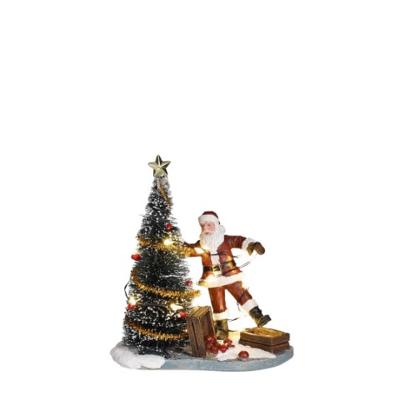 Clumsy Santa battery operated - l9,5xb6xh10cm - Luville