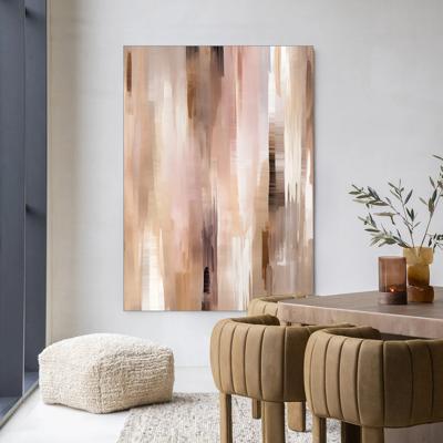 Urban Cotton Wandkleed 'Vernazza' 145 x 190cm in Frame - black