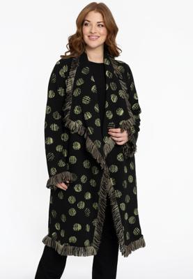 Yoek Veste met ruches GRACE | Zwart | Maat 58/60
