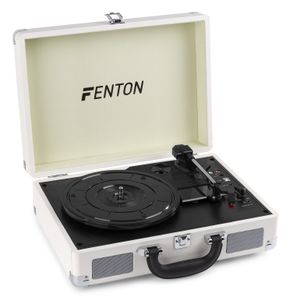 Fenton RP115D Platenspeler met speakers, bluetooth & USB wit