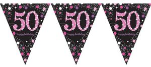 Vlaggenlijn &apos;50&apos; Sparkling Pink