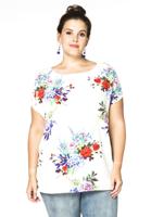 Yoek Wijde blouse BOUQUET | Wit | Maat 38/40