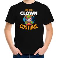 Clown costume - halloween verkleed t-shirt - zwart - voor kinderen - verkleedkleding Clown costume - halloween verkleed t-shirt - zwart - voor kinderen - verkleedkleding