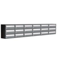 Allux Hive Set 6-Breed, 3-Hoog Antraciet - 40030065_6x3