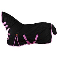 Deken Epplejeck Junior Full Neck 0gr, 95 cm in zwart/roze - thumbnail