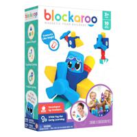 Blockaroo Magnetische Foam Blokken Vliegtuig Box, 10dlg. - thumbnail