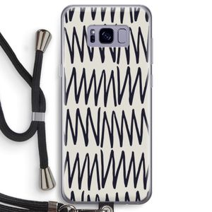 Marrakech Zigzag: Samsung Galaxy S8 Transparant Hoesje met koord