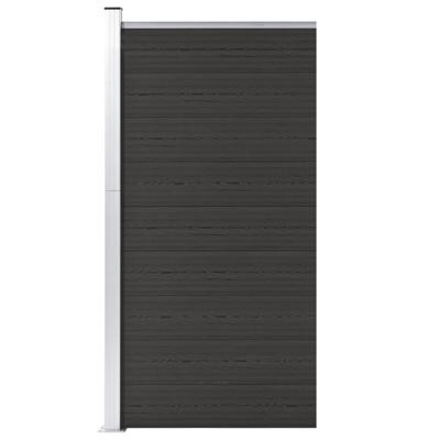 Schuttingpaneel 95x186 cm HKC zwart
