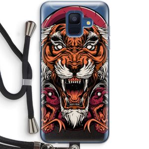 Tiger and Rattlesnakes: Samsung Galaxy A6 (2018) Transparant Hoesje met koord