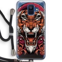 Tiger and Rattlesnakes: Samsung Galaxy A6 (2018) Transparant Hoesje met koord