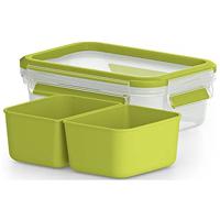 EMSA 518102 lunchtrommel 0,55 l Polypropyleen (PP), Thermoplastische elastomeer (TPE) Groen, Transparant 1 stuk(s)