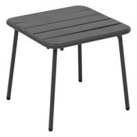 Bijzettafel / tuin salon tafel Phuket - metaal - antraciet - 45 x 45 x 41 cm - voor buiten Bijzettafel / tuin salon tafel Phuket - metaal - antraciet - 45 x 45 x 41 cm - voor buiten