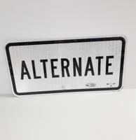 Alternate Metalen Straat Bord - Origineel