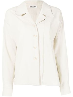Low Classic chemise à col italien - Vert