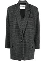 MARANT ÉTOILE manteau boutonné à motif pied-de-poule - Gris