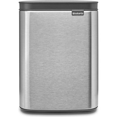 Brabantia Bo Prullenbak - 4 liter - kunststof binnenemmer - mat steel 222849