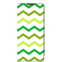 OnePlus 10 Pro Hoesje met Magneet Zigzag Groen