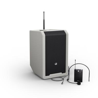 LD Systems ANNY 8 BPH 8 Inch Draagbare Accu Speaker met draadloze headset en Bodypack urban grey