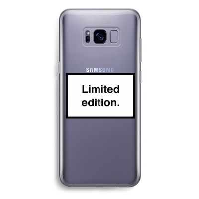 Limited edition: Samsung Galaxy S8 Plus Transparant Hoesje