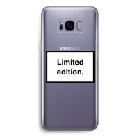 Limited edition: Samsung Galaxy S8 Plus Transparant Hoesje