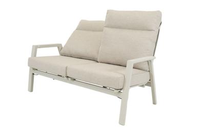 Qopps Exome lounge bank 2 zits gasveer verstelbaar latte light