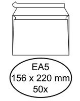 Envelop Hermes bank EA5 156x220mm zelfklevend met strip wit