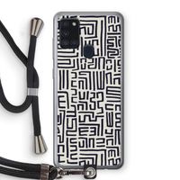Moroccan Print: Samsung Galaxy A21s Transparant Hoesje met koord