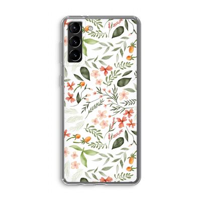 Sweet little flowers: Samsung Galaxy S21 Plus Transparant Hoesje