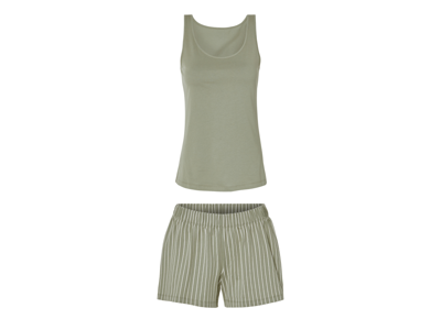 esmara Korte dames pyjama (Olijfgroen, XL (48/50))