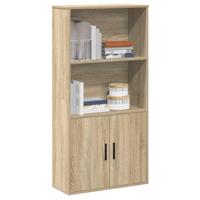 Boekenkast 60x24x120 cm bewerkt hout sonoma eikenkleurig Boekenkast 60x24x120 cm bewerkt hout sonoma eikenkleurig