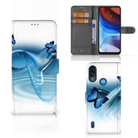 Motorola Moto E7i Power | E7 Power | Telefoonhoesje | Met pasjeshouder | Vlinders