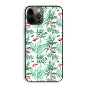 Flamingo bladeren: iPhone 12 Pro Max Biologisch afbreekbaar hoesje