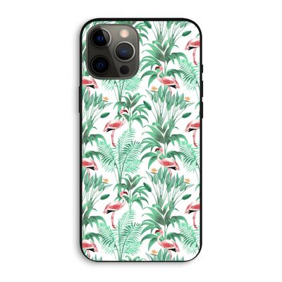 Flamingo bladeren: iPhone 12 Pro Max Biologisch afbreekbaar hoesje