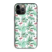 Flamingo bladeren: iPhone 12 Pro Max Biologisch afbreekbaar hoesje