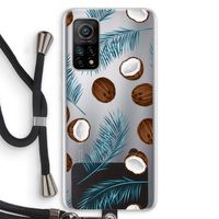 Kokosnoot roze: Xiaomi Mi 10T 5G Transparant Hoesje met koord