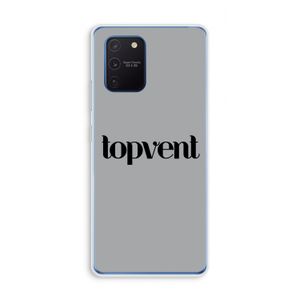 Topvent Grijs Zwart: Samsung Galaxy Note 10 Lite Transparant Hoesje