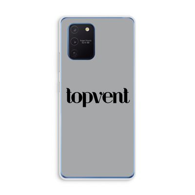 Topvent Grijs Zwart: Samsung Galaxy Note 10 Lite Transparant Hoesje