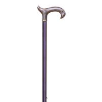 Classic Canes Verstelbare wandelstok - Bruin - Aluminium - Blond acryl handvat - Lengte 78 - 103 cm - thumbnail