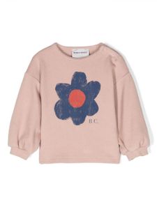 Bobo Choses t-shirt en coton biologique à fleurs - Rose