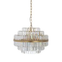 Richmond Hanglamp Desire Crystal, 49cm - Brushed Gold - thumbnail