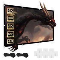 Maclean projectiescherm, 120", 240x180cm, 25mm 4:3 frame, spanhaken, MC-169