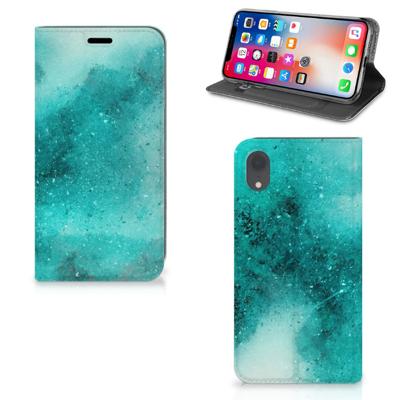 Bookcase Apple iPhone Xr Painting Blue Bookcase Apple iPhone Xr Painting Blue