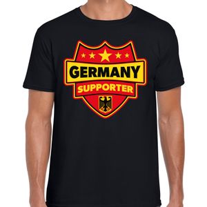 Duitsland / Germany schild supporter t-shirt zwart voor heren