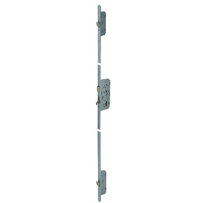 Nemef 4926 Veiligheidsmeerpuntssluiting | krukbediend | SKG*** | DM55mm | PC72mm | voorplaat staal verzinkt 20x1950mm afgerond| DR 1+3/2+4 -