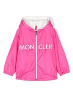 Moncler Enfant veste à logo imprimé - Rose - thumbnail