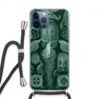 Haeckel Cubomedusae: iPhone 13 Pro Max Transparant Hoesje met koord
