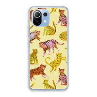 Cute Tigers and Leopards: Xiaomi Mi 11 Lite Transparant Hoesje