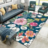 Land bloem Butterfly deur mat anti-slip vloer tapijt grootte: 45x75cm